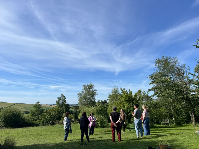 Ceremony on the land during the Celtic shamanic training